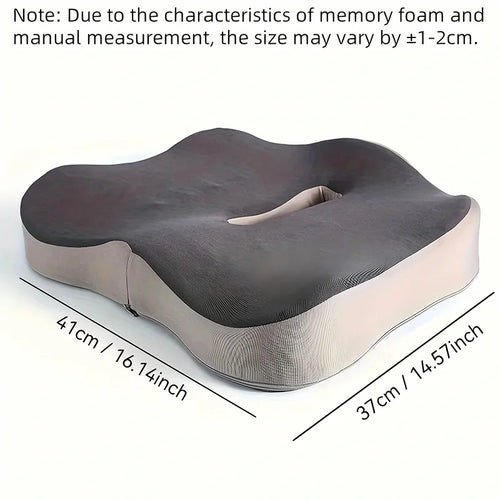 Orthopedic Memory Foam Seat Cushion - Top View