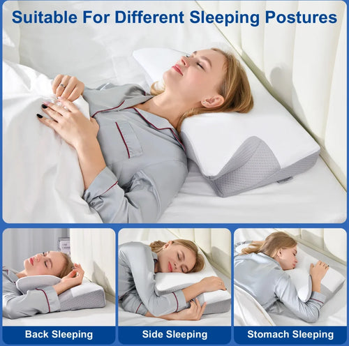 PostureFlow Cervical Contour Pillow - Sleeping Positions