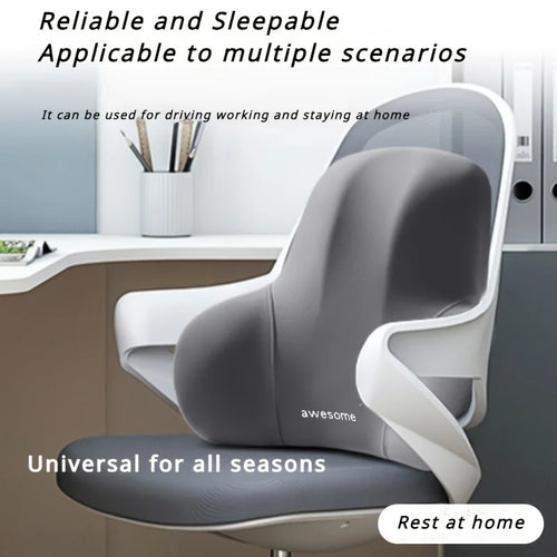 PostureFlow Lumbar Support Back Cushion - Office Chair Use