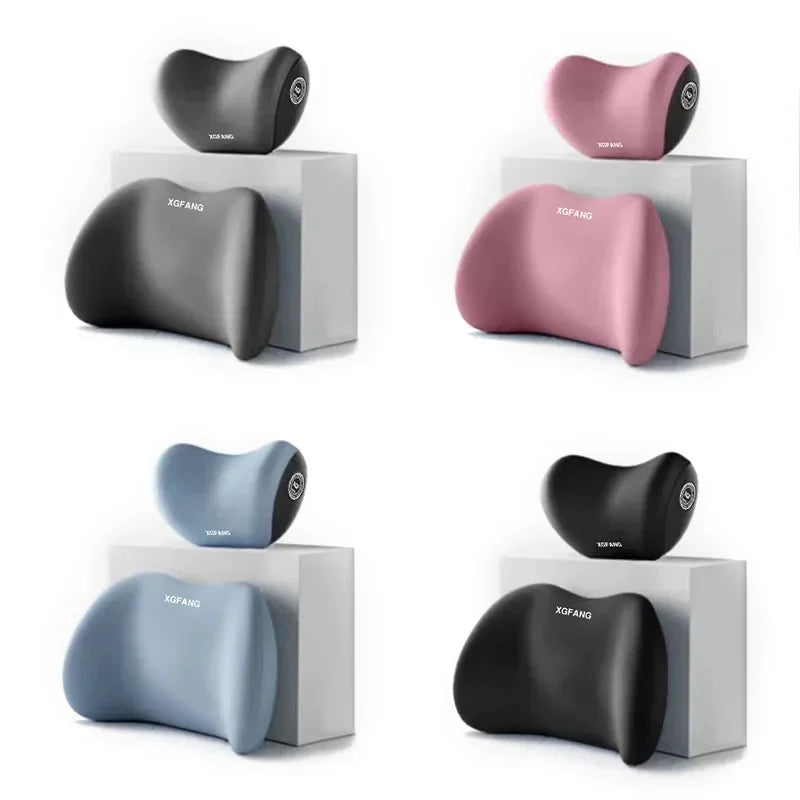 Car Universal Headrest Lumbar Memory Foam Cervical Lumbar Support Car Headrest Backrest Pillow Office Car Interior Accessories